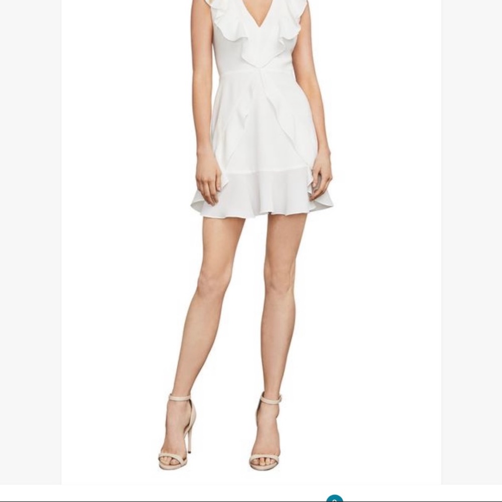Perfect white cocktail dress, feminine and cute